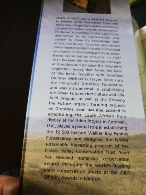 Field Guide to the Flora of GROOTBOS NATURE RESERVE  Sean Privett and Heiner Lutzeyer Southern Cape