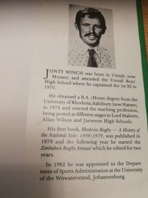 CRICKET`S RICH HERITAGE A History of Rhodesian and Zimbabwean CRICKET 1890 - 1982  by JONTY WINCH