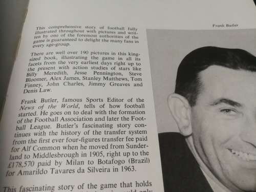 THE PICTURE STORY OF FOOTBALL FRANK BUTLER ( Soccer )