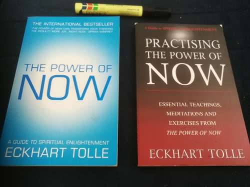 THE POWER OF NOW ECKHART TOLLE A Guide to Spiritual Enlightenment 2 Books inc Practising the POWER o