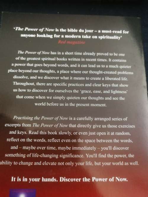 THE POWER OF NOW ECKHART TOLLE A Guide to Spiritual Enlightenment 2 Books inc Practising the POWER o