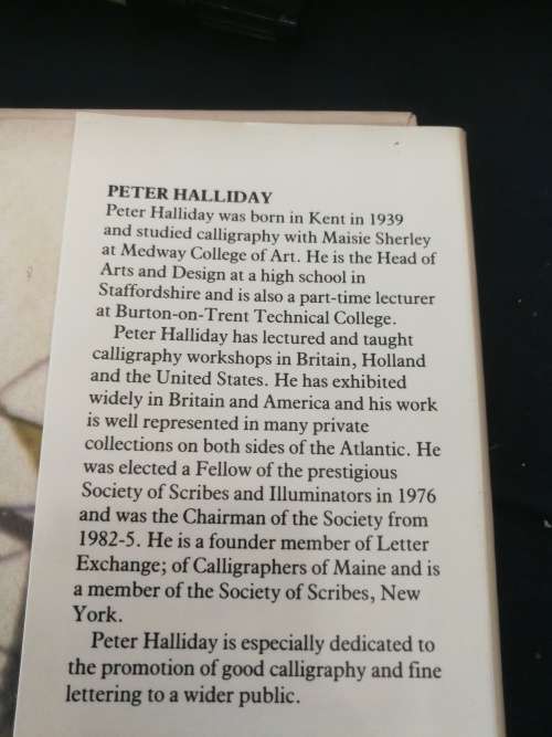 CALLIGRAPHY MASTERCLASS Practical Advice From 15 International Calligraphers PETER HALLIDAY