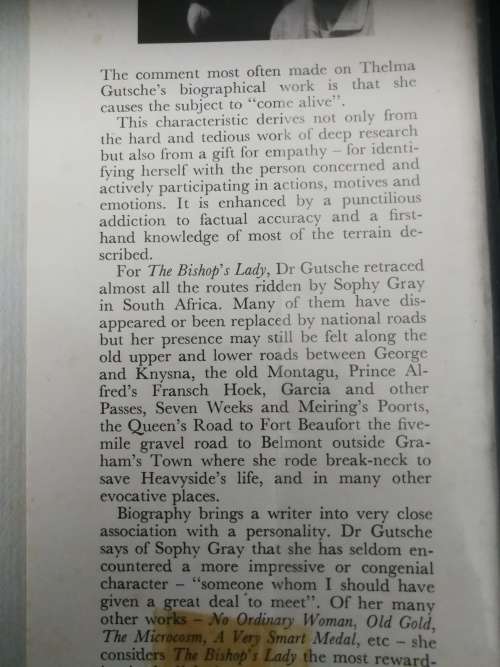 THE BISHOP`S LADY THELMA GUTCHE