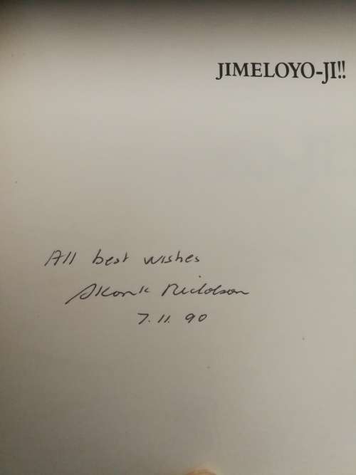 JIMELOYO-JI !! A History of the Maritzburg College First XV SIGNED by Skonk Nicholson Rugby