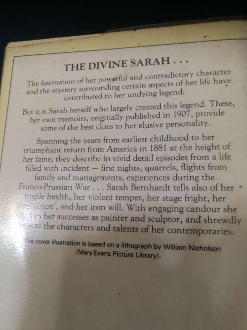 MY DOUBLE LIFE THE MEMOIRS OF SARAH BERNHARDT