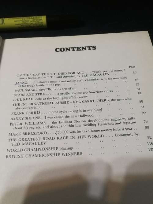 2 Books INTERNATIONAL MOTOR CYCLE RACING BOOK no 1 plus no 2 TED MACCAULEY ( motorcycle  1971