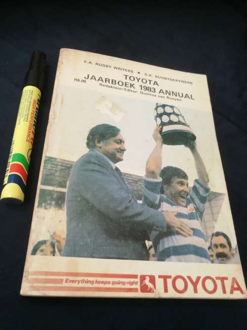 S A RUGBY WRITERS Toyota JAARBOEK 1983 Annual QUINTUS van ROOYEN