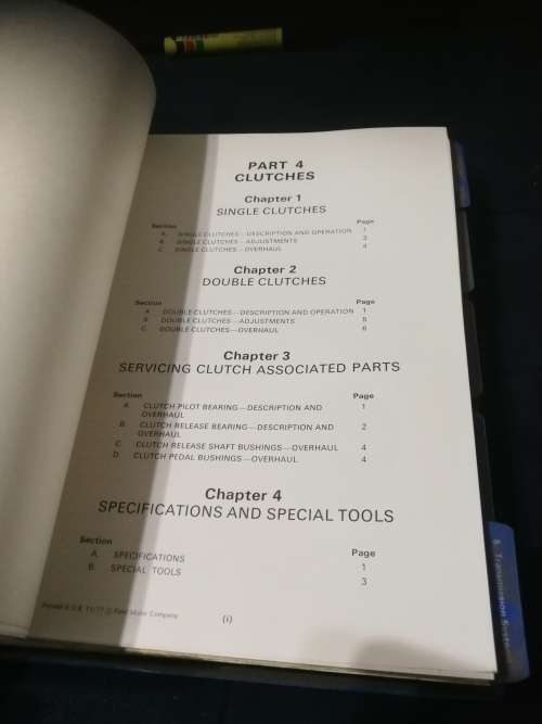 FORD TRACTOR REPAIR MANUAL SE3660  1977  for Ford 3 and 4 Cylinder Agricultural tractors