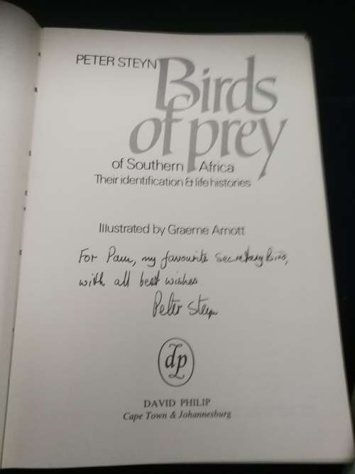 BIRDS OF PREY of SOUTHERN AFRICA Their Identification & Life Histories PETER STEYN SIGNED ( Eagles )