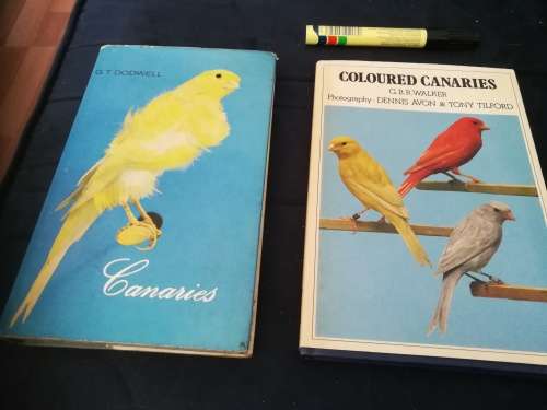 2 BOOKS CANARIES G T DODWELL  plus COLOURED CANARIES G B R WALKER  Caged Birds Aviaries Avirary