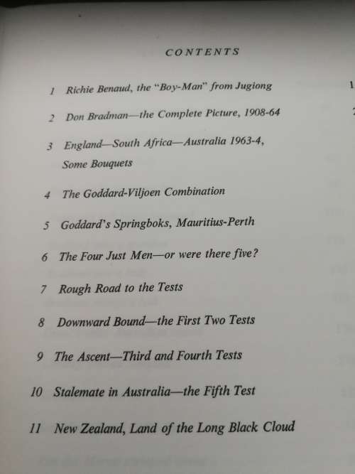 BRADMAN,BENAUD AND GODDARD`S CINDERELLAS R S WHITINGTON ( Springbok Cricket Tour of Australia )