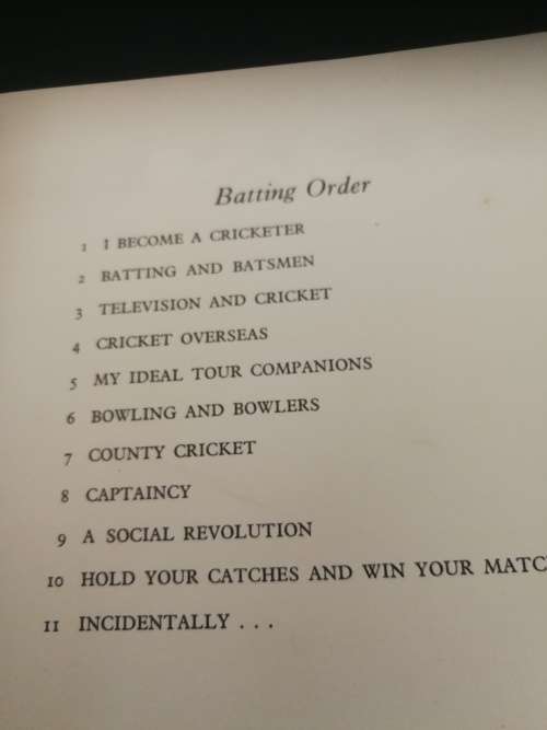 TREVOR BAILEY`S CRICKET BOOK FIRST EDITION 1959