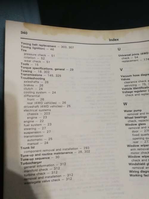 SUBARU 1600 and 1800 1980 thru 1988 Owners Workshop Manual Haynes 681