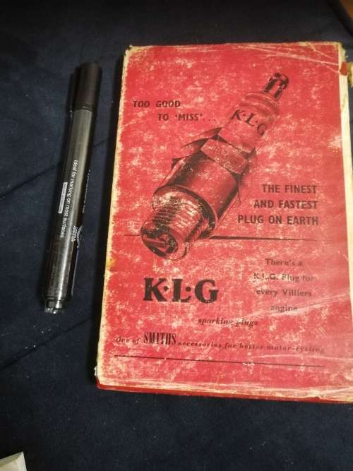 THE VILLIERS ENGINE B E BROWNING Motor Cycle Maintenance and Repair Series Reprint 1952