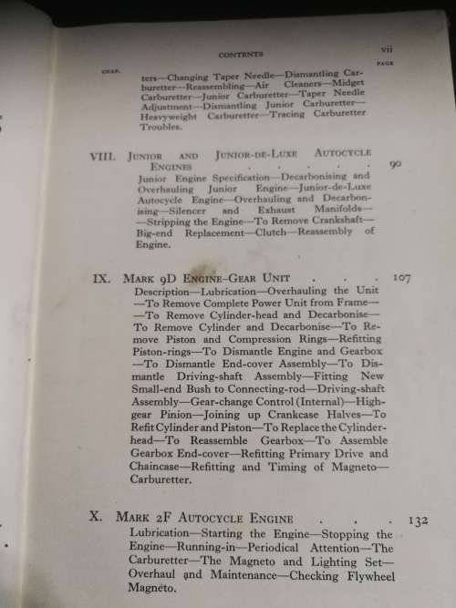 THE VILLIERS ENGINE B E BROWNING Motor Cycle Maintenance and Repair Series Reprint 1952