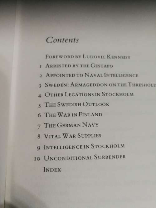 INSIDE THE NAZI RING HENRY DENHAM A Naval Attache in Sweden 1940 -1945 WW2 WWII