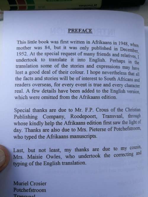 CRAB SOUP and other stories an autobiography DIRKIE JOUBERT (Mrs H M EVANS )