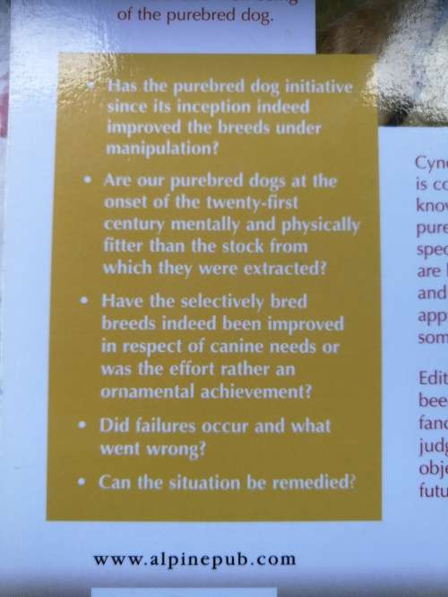 SOS DOG The PUREBRED DOG HOBBY RE-EXAMINED JOHAN and EDITH GALLANT dogs