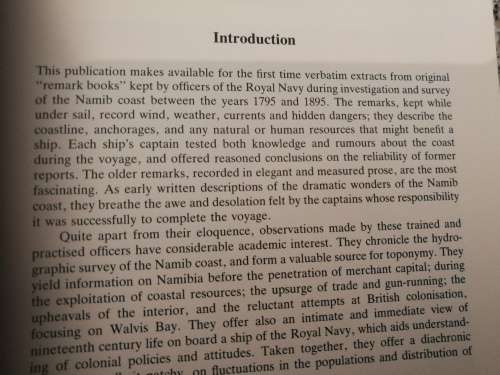 BY COMMAND OF THEIR LORDSHIPS JILL KINAHAN  Exploration of the Namibian Coast Royal Navy 1795 - 1895