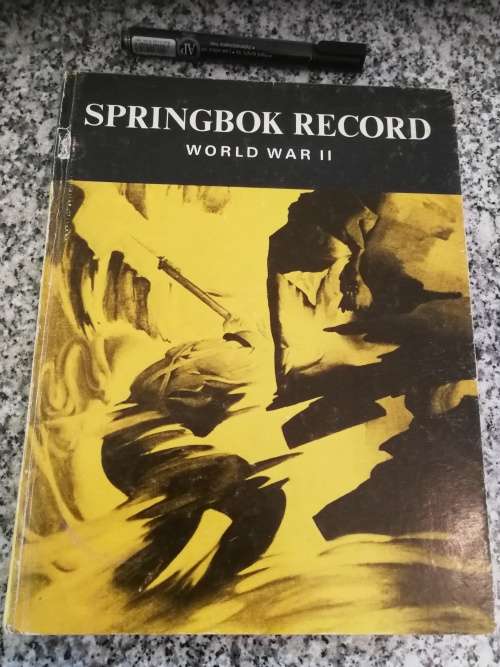SPRINGBOK RECORD World War II Compiled and Edited Harry Klein 1946 S A Military Saffes SADF WW2