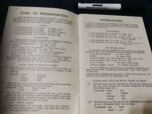 MINERS COMPANION in ENGLISH AFRIKAANS and FANAKALO ( 1953 ) Dictionary ( Fanagalo )