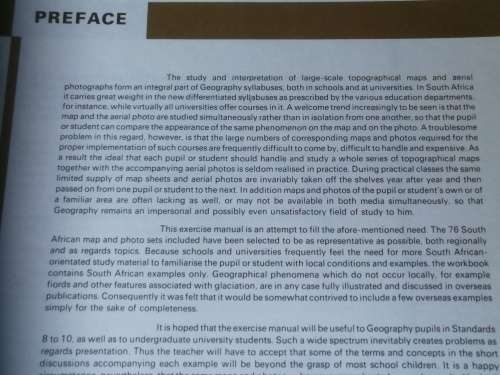 The South African LANDSCAPE Exercise Manual for MAP and AIR PHOTO INTERPRETATION E C LIEBENBERG Geog