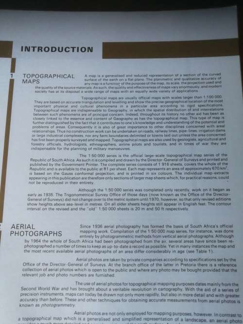 The South African LANDSCAPE Exercise Manual for MAP and AIR PHOTO INTERPRETATION E C LIEBENBERG Geog