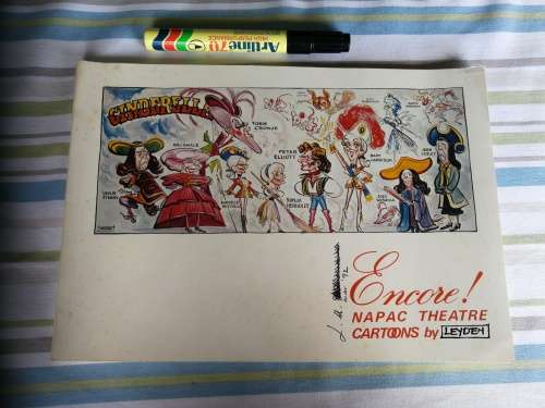 ENCORE ! NAPAC THEATRE CARTOONS by LEYDEN ( Natal Performing Arts Council 1986 )