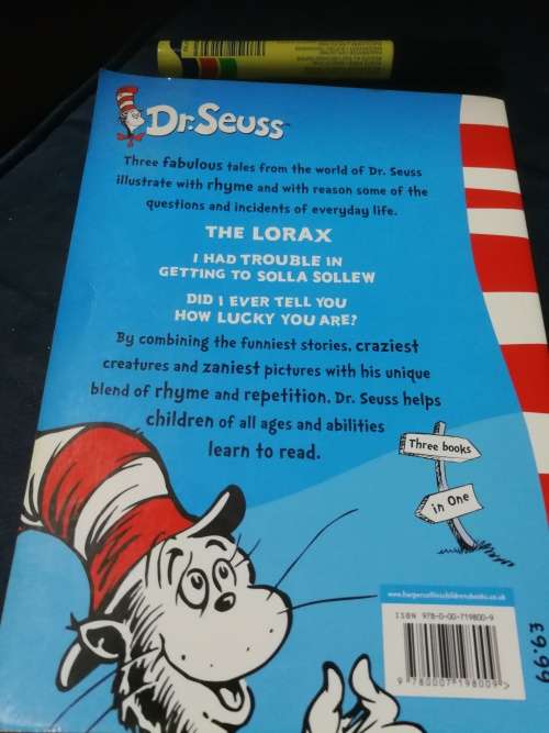 THE ONE AND ONLY Dr SEUSS Dr Seuss THREE Books in ONE including THE LORAX and 2 other Stories