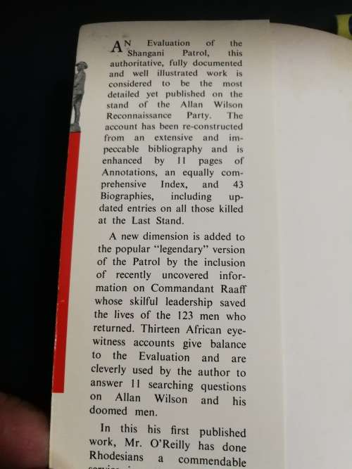 PURSUIT OF THE KING JOHN O`REILLY An Evaluation of the Shangani Patrol Books of Rhodesia