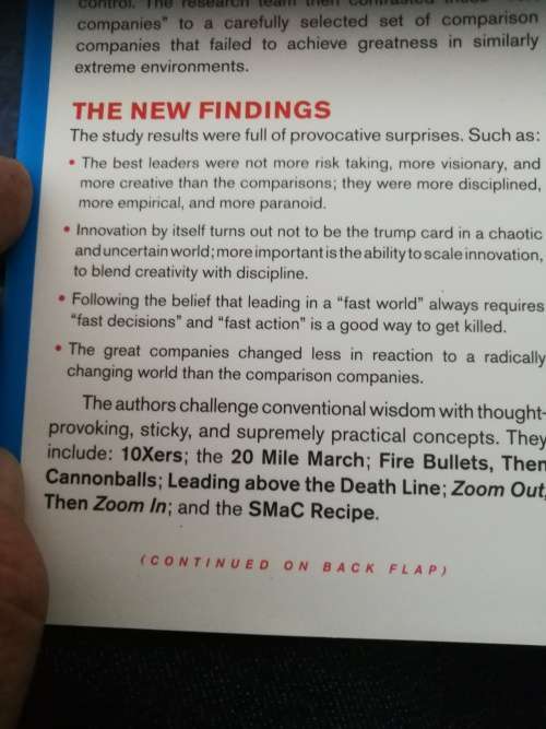 GREAT BY CHOICE JIM COLLINS MORTEN T HANSEN Uncertainty Chaos and Luck -Why some thrive despite them