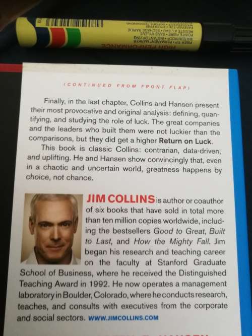 GREAT BY CHOICE JIM COLLINS MORTEN T HANSEN Uncertainty Chaos and Luck -Why some thrive despite them