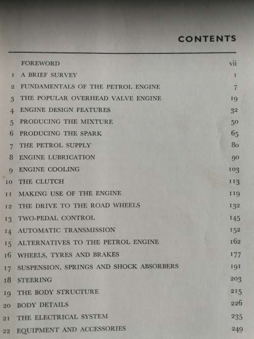 AUTOCAR HANDBOOK Complete Guide to the Modern Car Twenty Second Edition 1960
