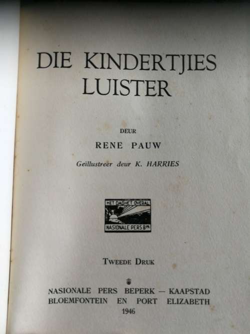 DIE KINDERTJIES LUISTER RENE PAUW