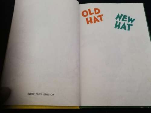 OLD HAT NEW HAT by STAN and JAN BERENSTAIN Hardcover 1985