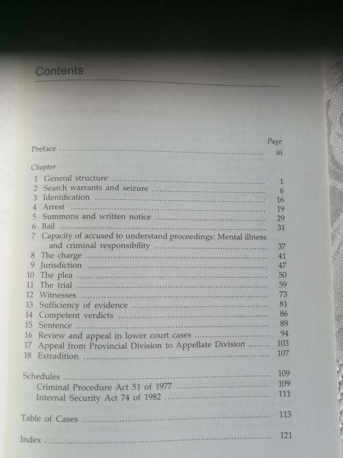 INTRODUCTION TO THE LAW OF CRIMINAL PROCEEDINGS V G HIEMSTRA Second Edition