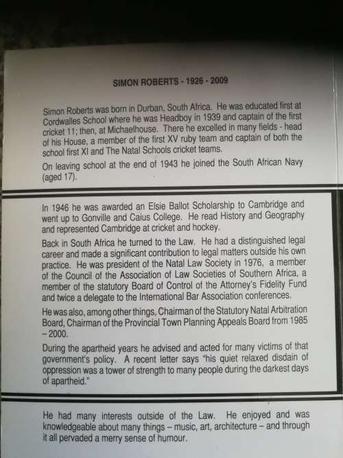 SIMON SAYS ...The SELECTED WRITINGS of SIMON ROBERTS Edited by JOY ROBERTS