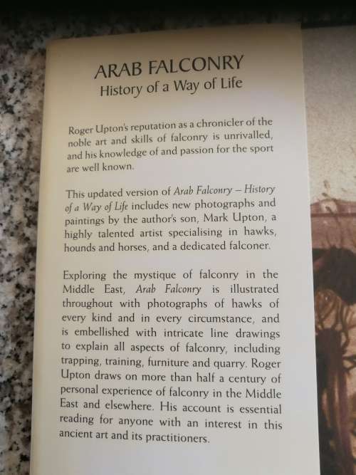 ARAB FALCONRY HISTORY OF A WAY OF LIFE ROGER UPTON