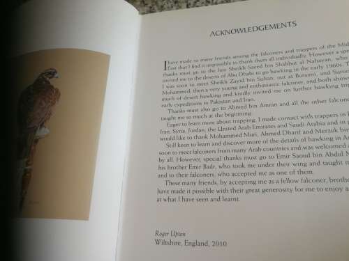 ARAB FALCONRY HISTORY OF A WAY OF LIFE ROGER UPTON