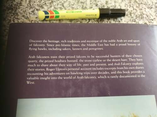ARAB FALCONRY HISTORY OF A WAY OF LIFE ROGER UPTON