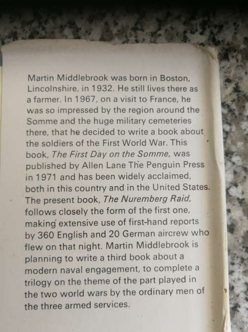 THE NUREMBERG RAID MARTIN MIDDLEBROOK Second World War RAF Bombing over Germany WWII