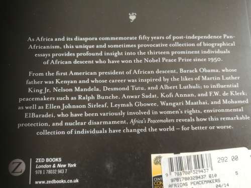 AFRICA`S PEACEMAKERS Nobel Peace Laureates of African Decent ADEKEYE ADEBAJO