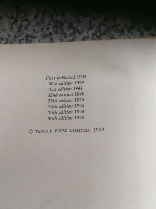 THE MOTOR MANUAL 36th Edition 1959  ( Automobile )