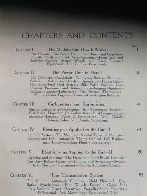 THE MOTOR MANUAL  Twenty - Ninth Edition  ( published around 1937 )