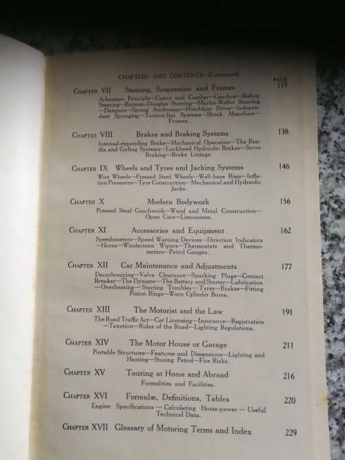 THE MOTOR MANUAL  Twenty - Ninth Edition  ( published around 1937 )