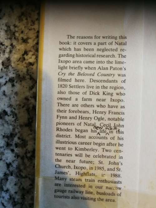 ON THE HIGH FLATS OF NATAL VALERIE WOODLEY ( Signed by the Author ) Natal Highflats Ixopo history