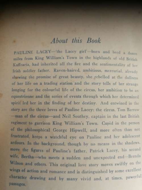SAWDUST HEAVEN by MARGARET HUME ( Pauline Lacey of King Williamstown ) ( A Dassie booklet )