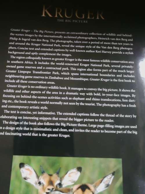 GREATER KRUGER THE BIG PICTURE HEINRICH VAN DEN BERG ( Kruger National Park )