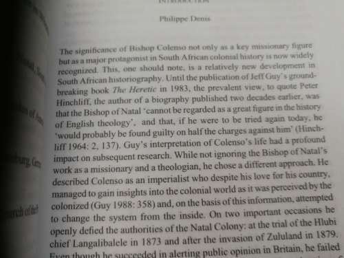THE EYE OF THE STORM Edited by JONATHAN A DRAPER Bishop Colenso the Crisis of Biblical Inspiration
