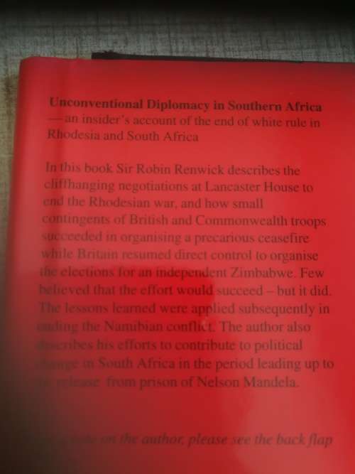 UNCONVENTIONAL DIPLOMACY IN SOUTHERN AFRICA ROBIN RENWICK
